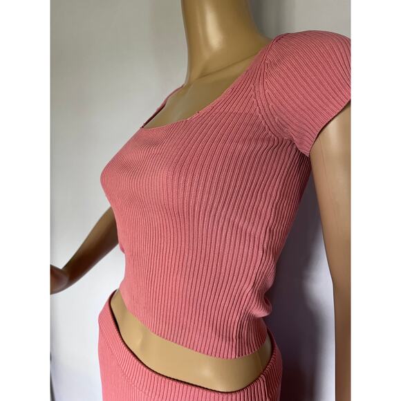 GUESS Marlene Sweater & Yvette Ribbed Faded Rose Set size XS - Picture 5 of 15